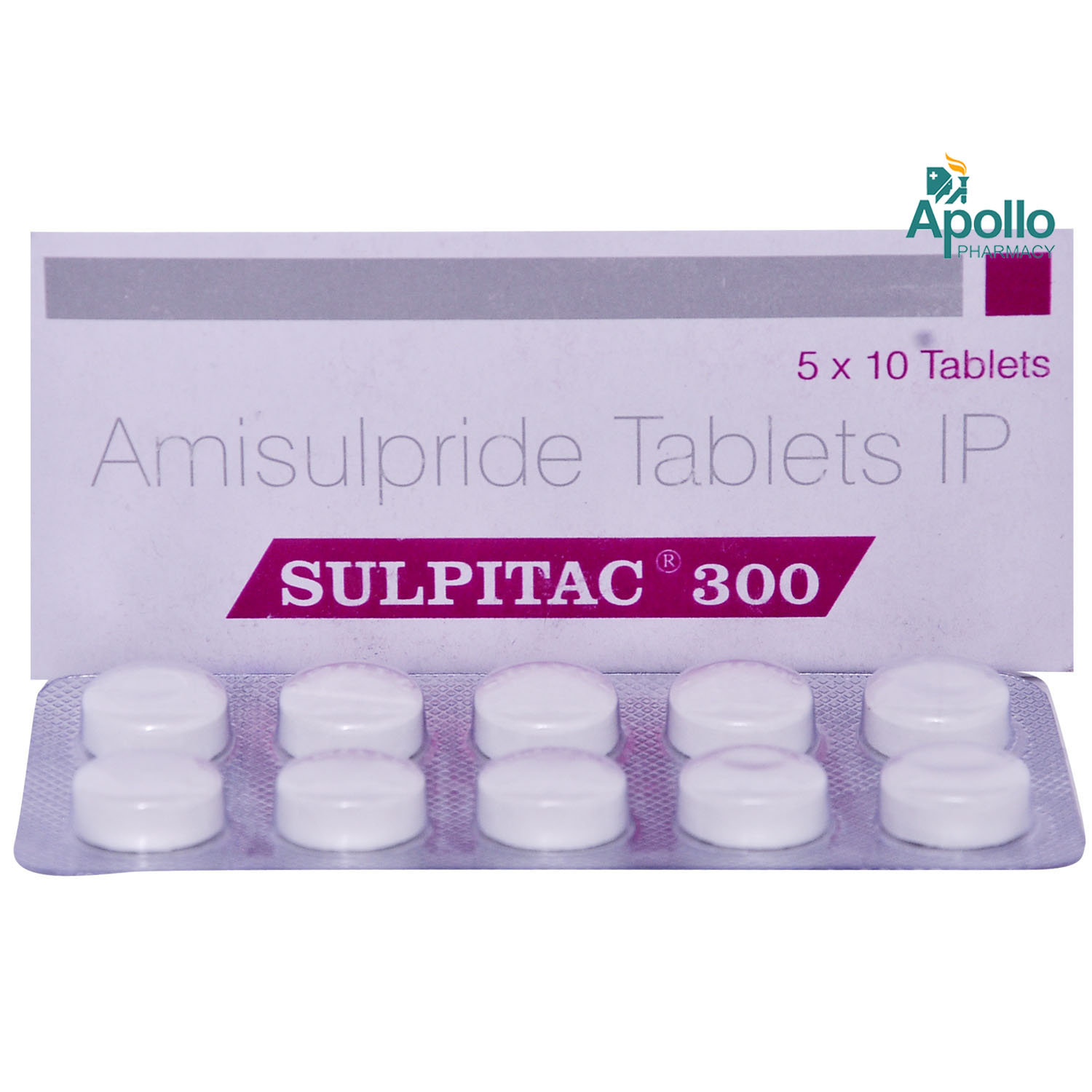 Sulpitac 300 Tablet 10's, Pack of 10 TABLETS Sulpitac 300 Tablet 10's, Pack of 10 TABLETS