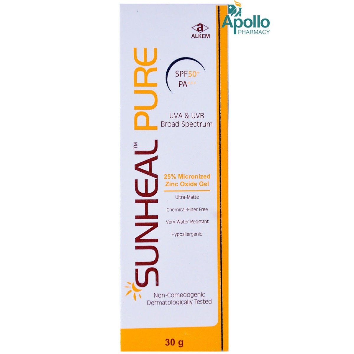 Sunheal Pure SPF 50+ Gel 30 gm, Pack of 1 Sunheal Pure SPF 50+ Gel 30 gm, Pack of 1