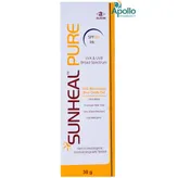 Sunheal Pure SPF 50+ Gel 30 gm, Pack of 1