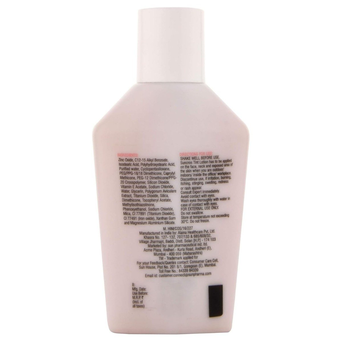 Suncros Tint SPF 50+ Lotion 48 ml, Pack of 1 Suncros Tint SPF 50+ Lotion 48 ml, Pack of 1