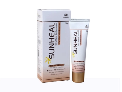 Sunheal SPF 50+ PA++++ Ultra Matte Sunscreen Gel, 50 gm, Pack of 1