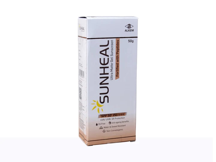 Sunheal SPF 50+ PA++++ Ultra Matte Sunscreen Gel, 50 gm, Pack of 1 Sunheal SPF 50+ PA++++ Ultra Matte Sunscreen Gel, 50 gm, Pack of 1