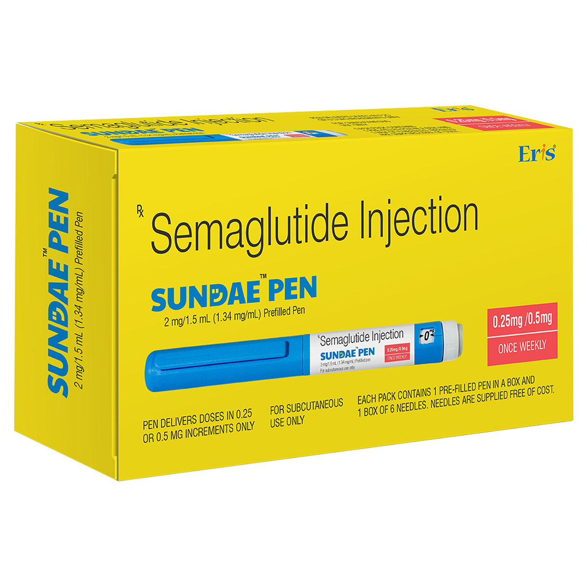 Sun Sundae Buy Sundae Pen 0.25mg/0.5mg (2mg/1.5ml) Pfp Injection 1's online | Uses ...
