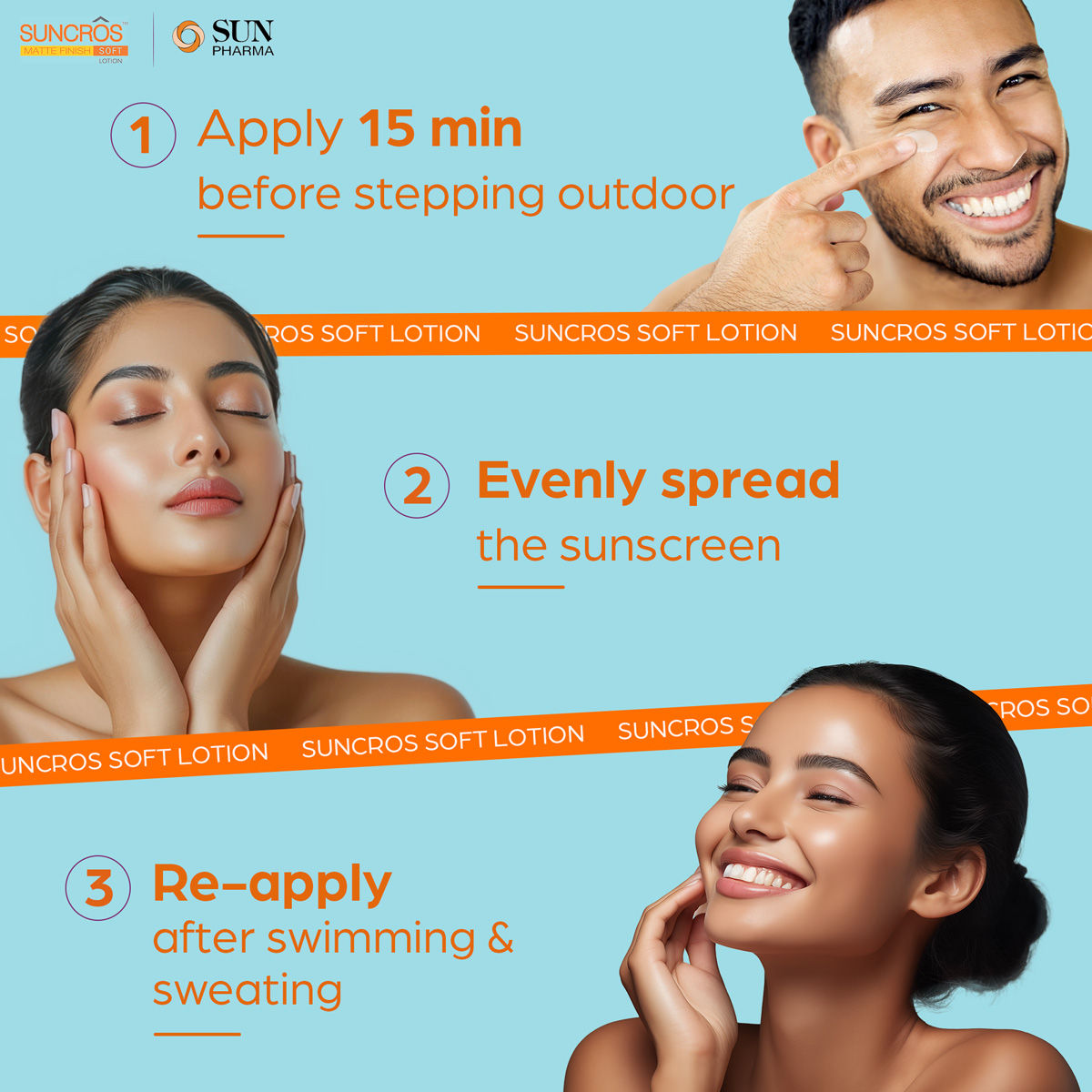 Suncros Matte Finish Soft Lotion SPF 50+ PA+++, 60 ml, Pack of 1 Ointment Suncros Matte Finish Soft Lotion SPF 50+ PA+++, 60 ml, Pack of 1 Ointment