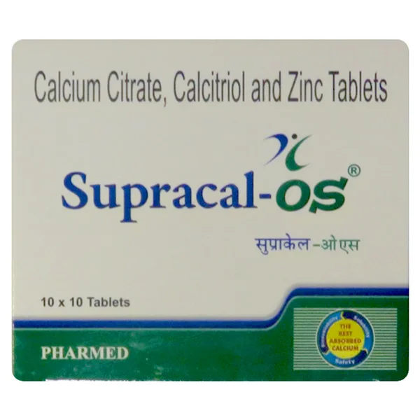 Supracal OS Tablet 10's, Pack of 10 TabletS