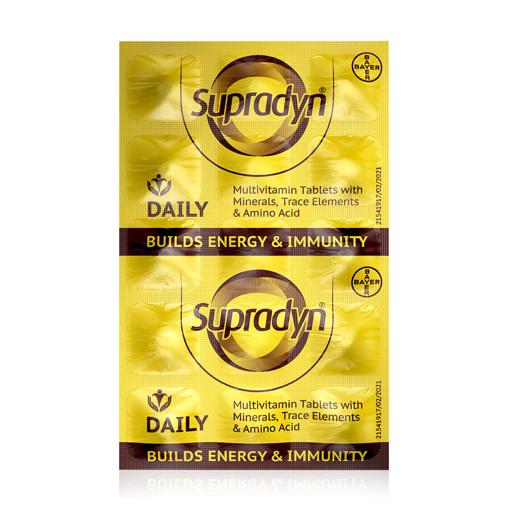 Supradyn Daily Multivitamin Tablet 15's, Pack of 15 Supradyn Daily Multivitamin Tablet 15's, Pack of 15