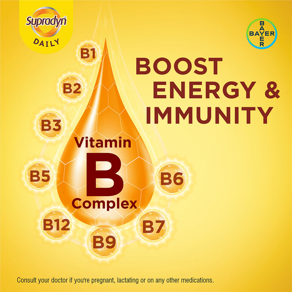 Supradyn Daily Multivitamin Tablet 15's Price, Uses, Side Effects ...