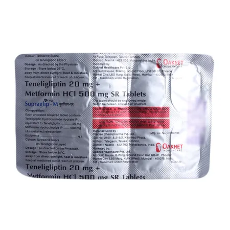 Supraglip-M 20/500mg Tablet 10s
