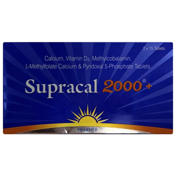Supracal 2000+ Tablet 15's