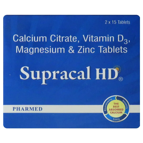 Supracal HD Tablet 15's, Pack of 15