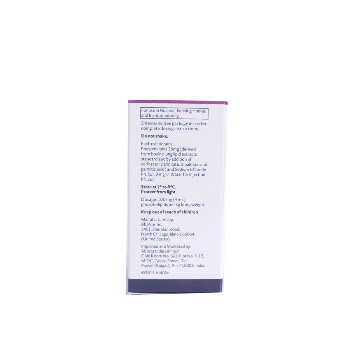 SURVANTA INJECTION 4ML, Pack of 1 Injection SURVANTA INJECTION 4ML, Pack of 1 Injection
