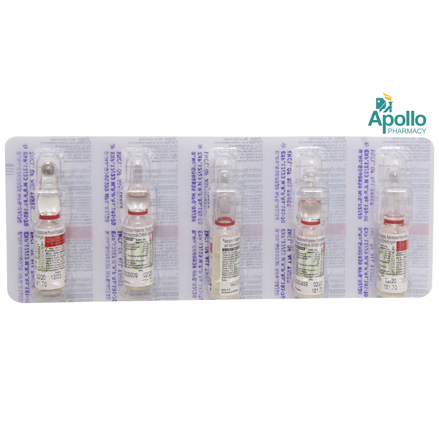 SUSTANON 100MG INJECTION, Pack of 1 INJECTION SUSTANON 100MG INJECTION, Pack of 1 INJECTION