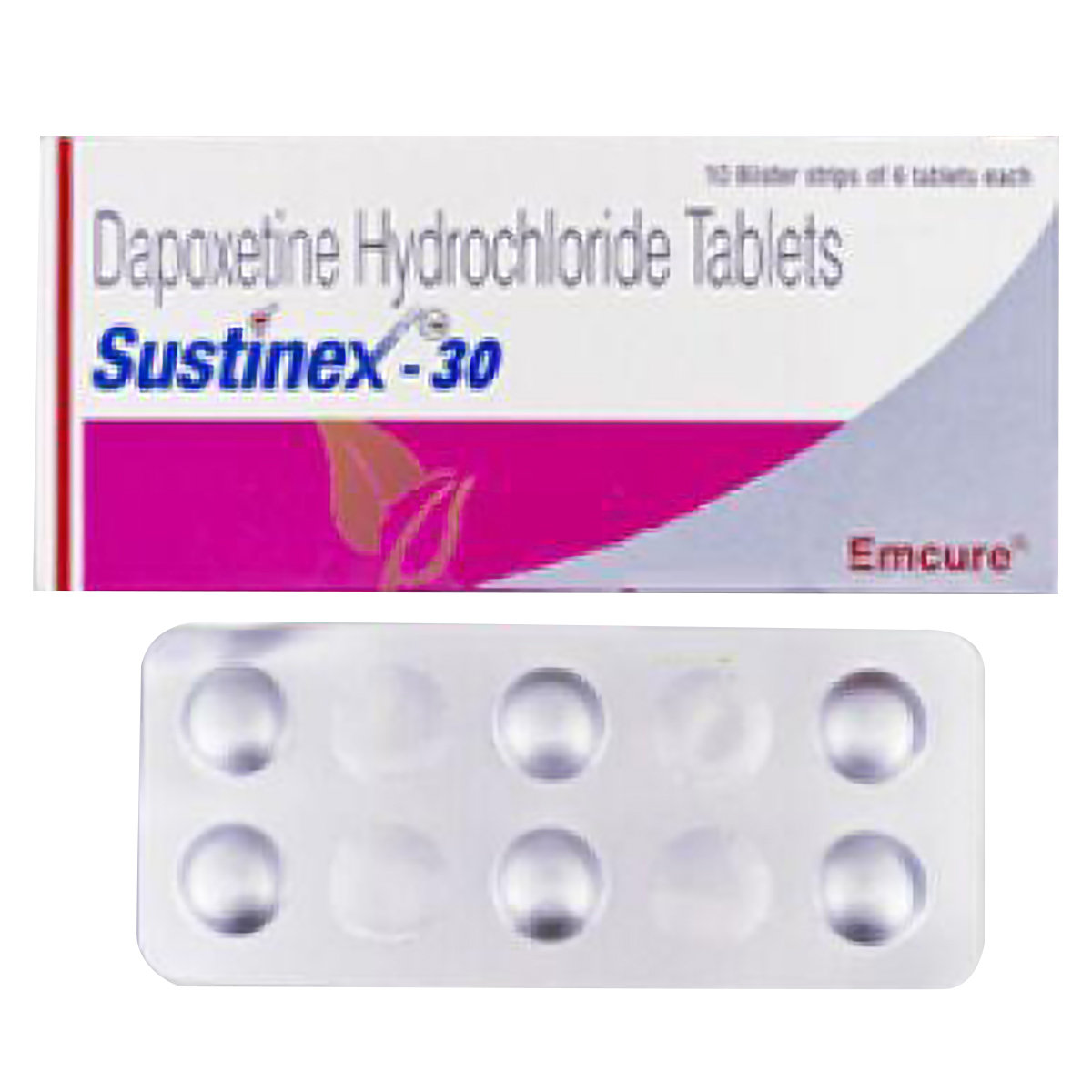 Sustinex 30 Tablet 6's, Pack of 6 TabletS Sustinex 30 Tablet 6's, Pack of 6 TabletS