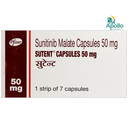 SUTENT 50MG CAPSULE 7'S