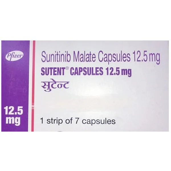 Sutent 12.5 mg Capsule 7's, Pack of 7 TABLETS