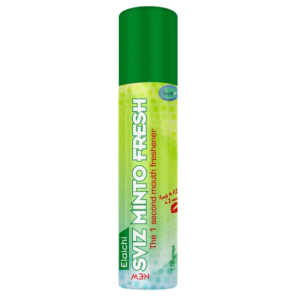 Smyle Sviz Minto Fresh Elaichi Flavour Mouth Freshener Spray, 15 gm, Pack of 1