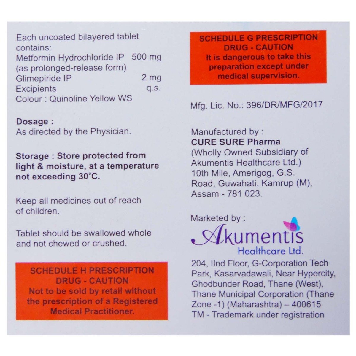 Switglim-M 2/500 Tablet 15's, Pack of 15 TabletS Switglim-M 2/500 Tablet 15's, Pack of 15 TabletS