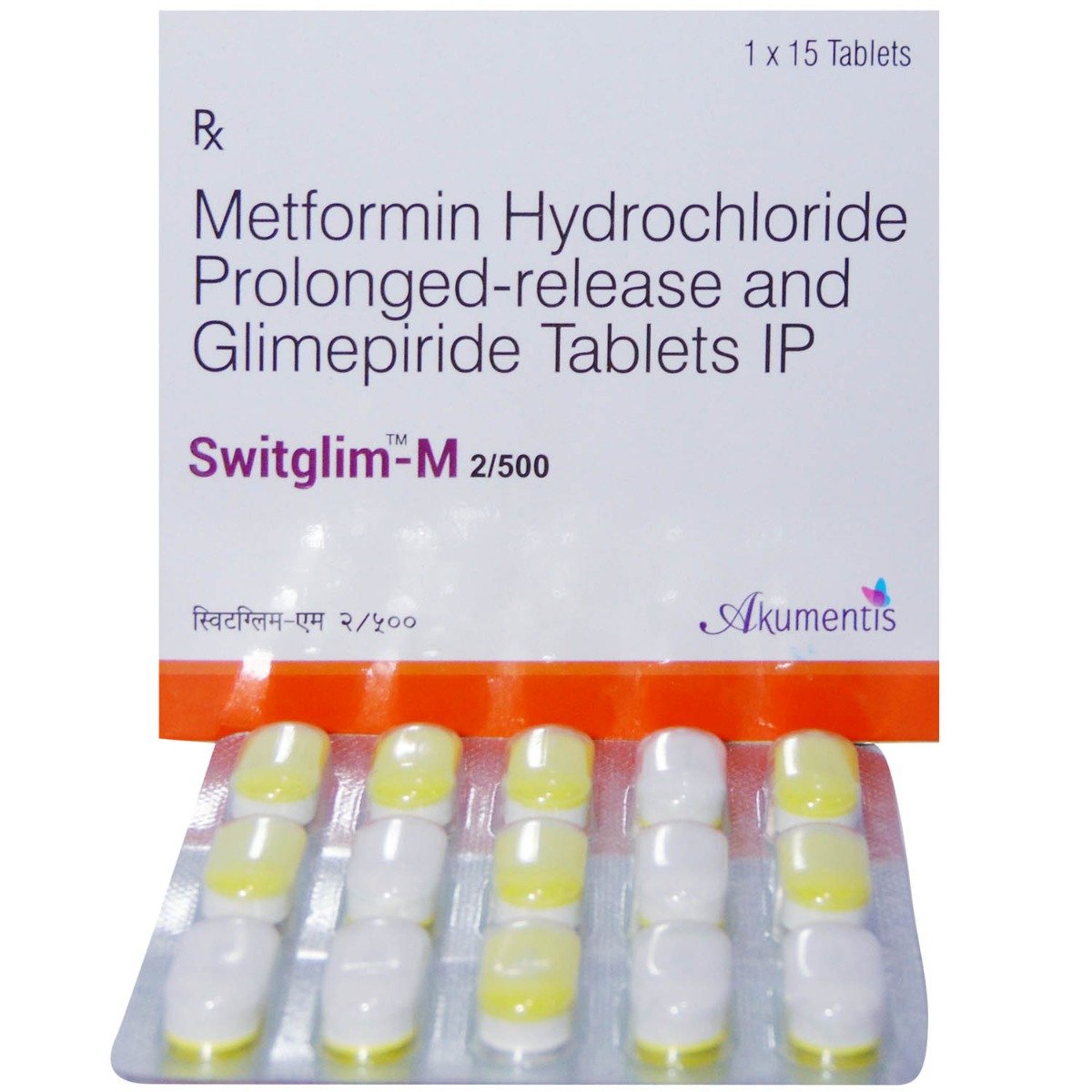 Switglim-M 2/500 Tablet 15's, Pack of 15 TabletS Switglim-M 2/500 Tablet 15's, Pack of 15 TabletS