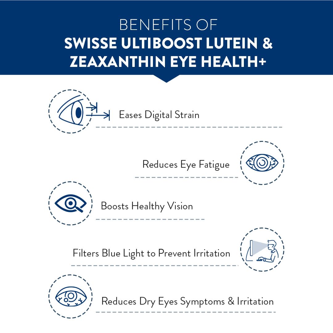 Swisse Ultiboost Lutein & Zeaxanthin Eye Health+, 30 Tablets, Pack of 1 Swisse Ultiboost Lutein & Zeaxanthin Eye Health+, 30 Tablets, Pack of 1