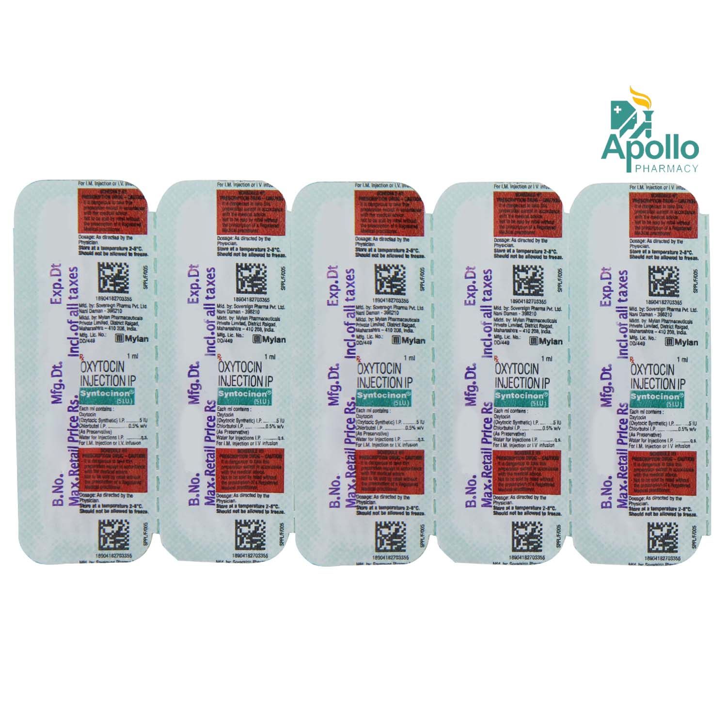 Syntocinon Injection 1 ml, Pack of 1 INJECTION Syntocinon Injection 1 ml, Pack of 1 INJECTION