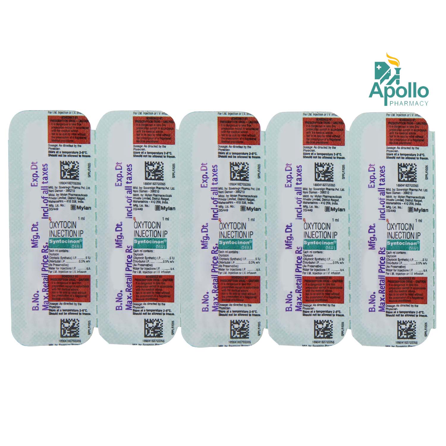 Syntocinon Injection 1 ml, Pack of 1 INJECTION Syntocinon Injection 1 ml, Pack of 1 INJECTION