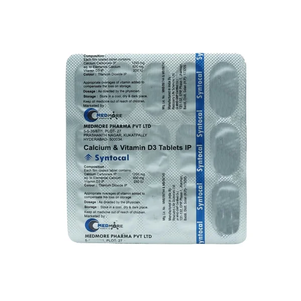 Syntocal Tablet 15's, Pack of 15