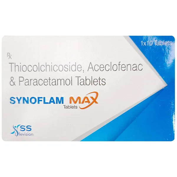 Synoflam Max Tablet 10's, Pack of 10