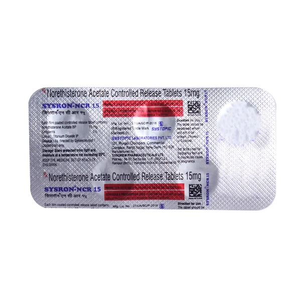 Sysron-NCR 15 Tablet 5's, Pack of 5 TabletS