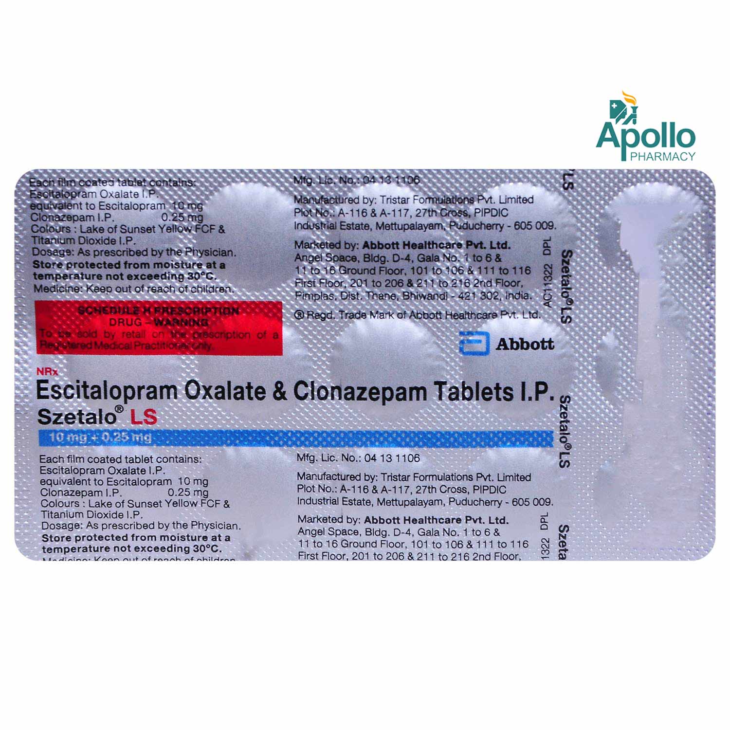 Szetalo LS Tablet 15's, Pack of 15 TABLETS Szetalo LS Tablet 15's, Pack of 15 TABLETS