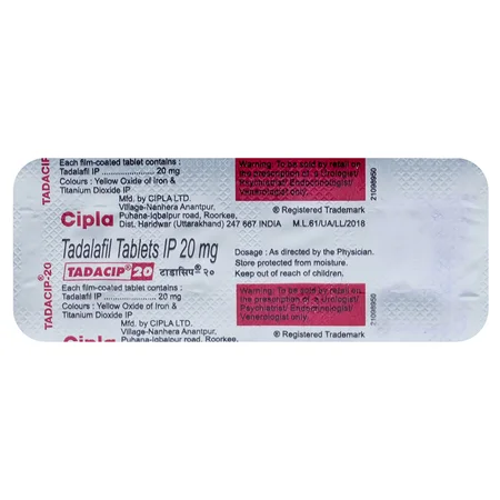 Tadacip 20 Tablet 4's