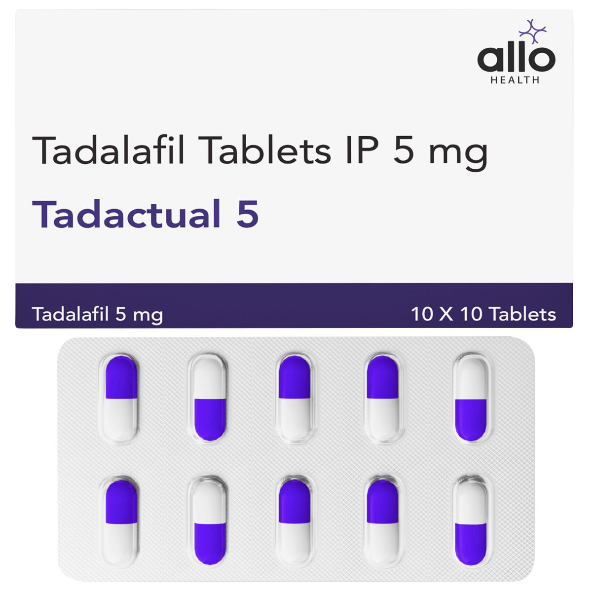 Tadactual 5 Tablet 10's, Pack of 10 TABLETS Tadactual 5 Tablet 10's, Pack of 10 TABLETS