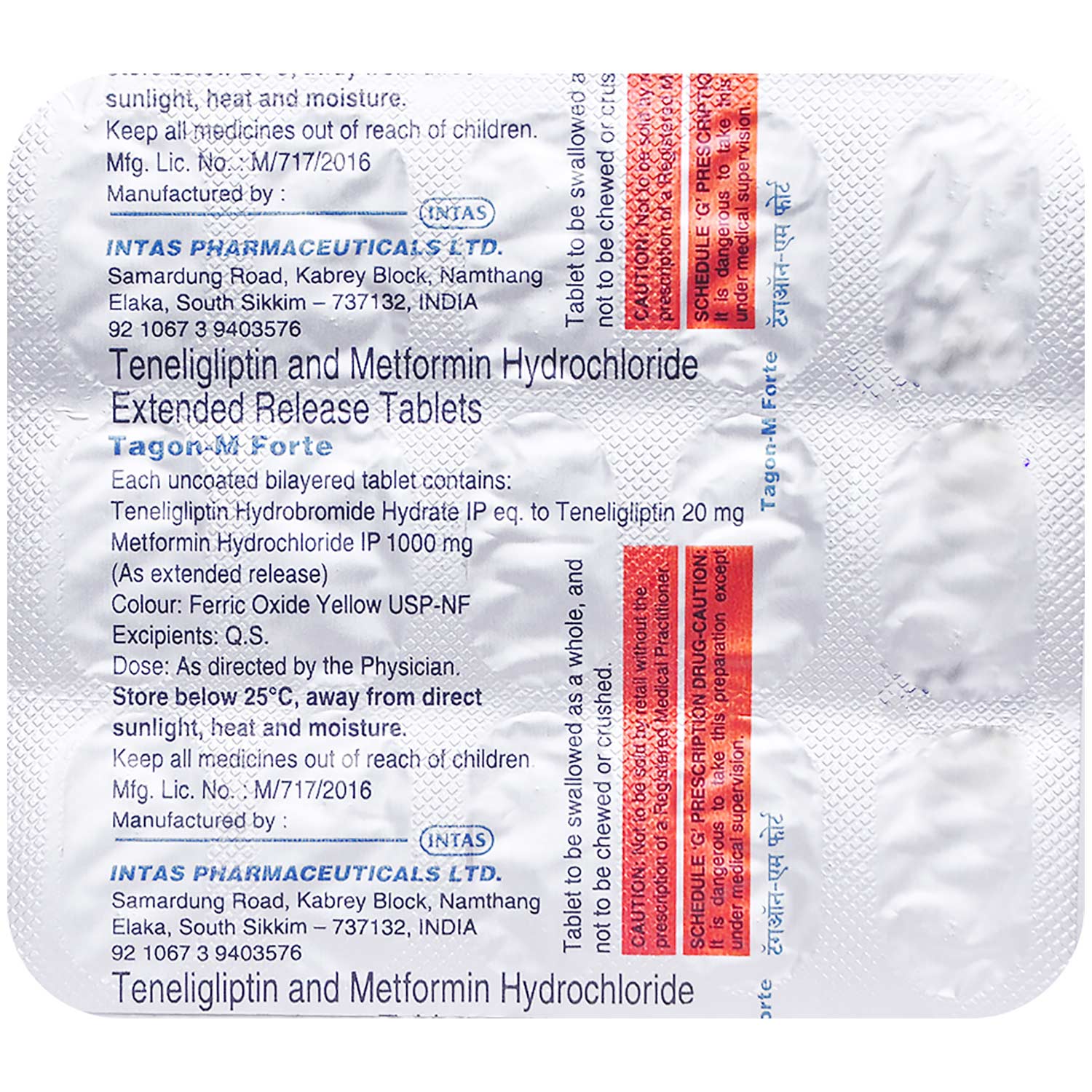 Tagon M Forte Tablet 10's, Pack of 10 TABLETS Tagon M Forte Tablet 10's, Pack of 10 TABLETS