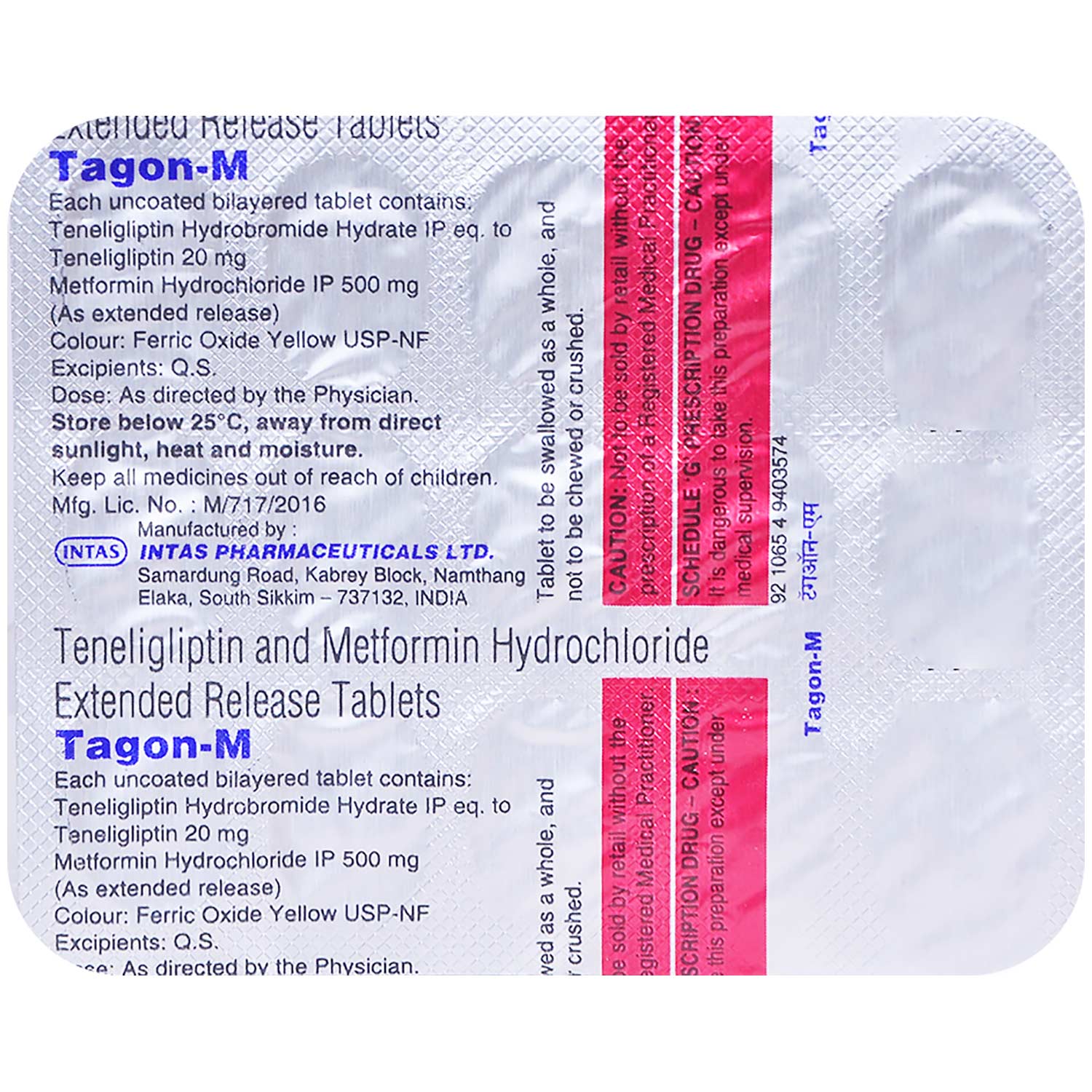 Tagon M Tablet 15's, Pack of 15 TabletS Tagon M Tablet 15's, Pack of 15 TabletS