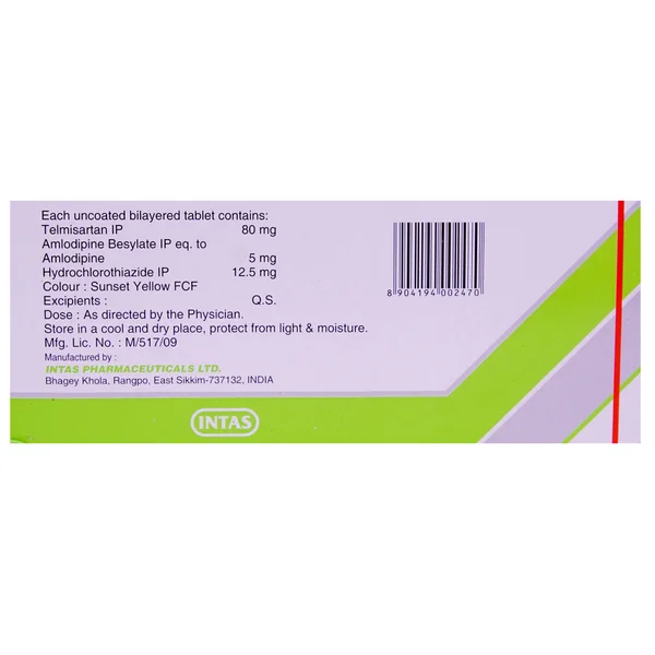 TAH 80 mg Tablet 10's