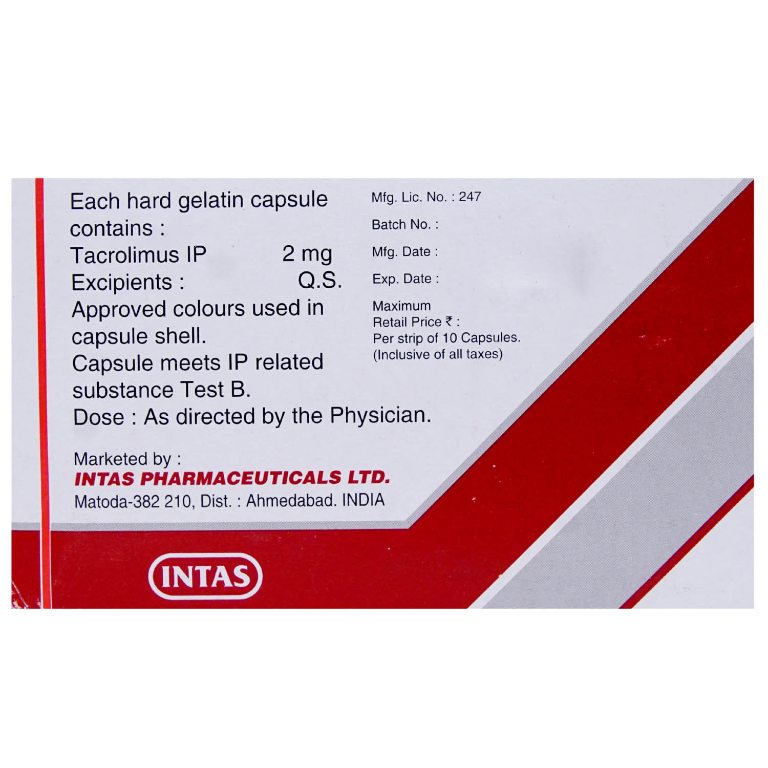 Takfa-2 Capsule 10's, Pack of 10 CAPSULES Takfa-2 Capsule 10's, Pack of 10 CAPSULES