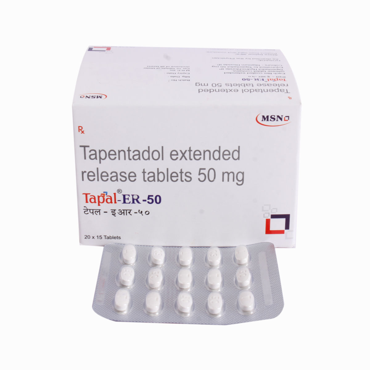 Tapal-ER 50 mg Tablet 15's, Pack of 10 TABLETS