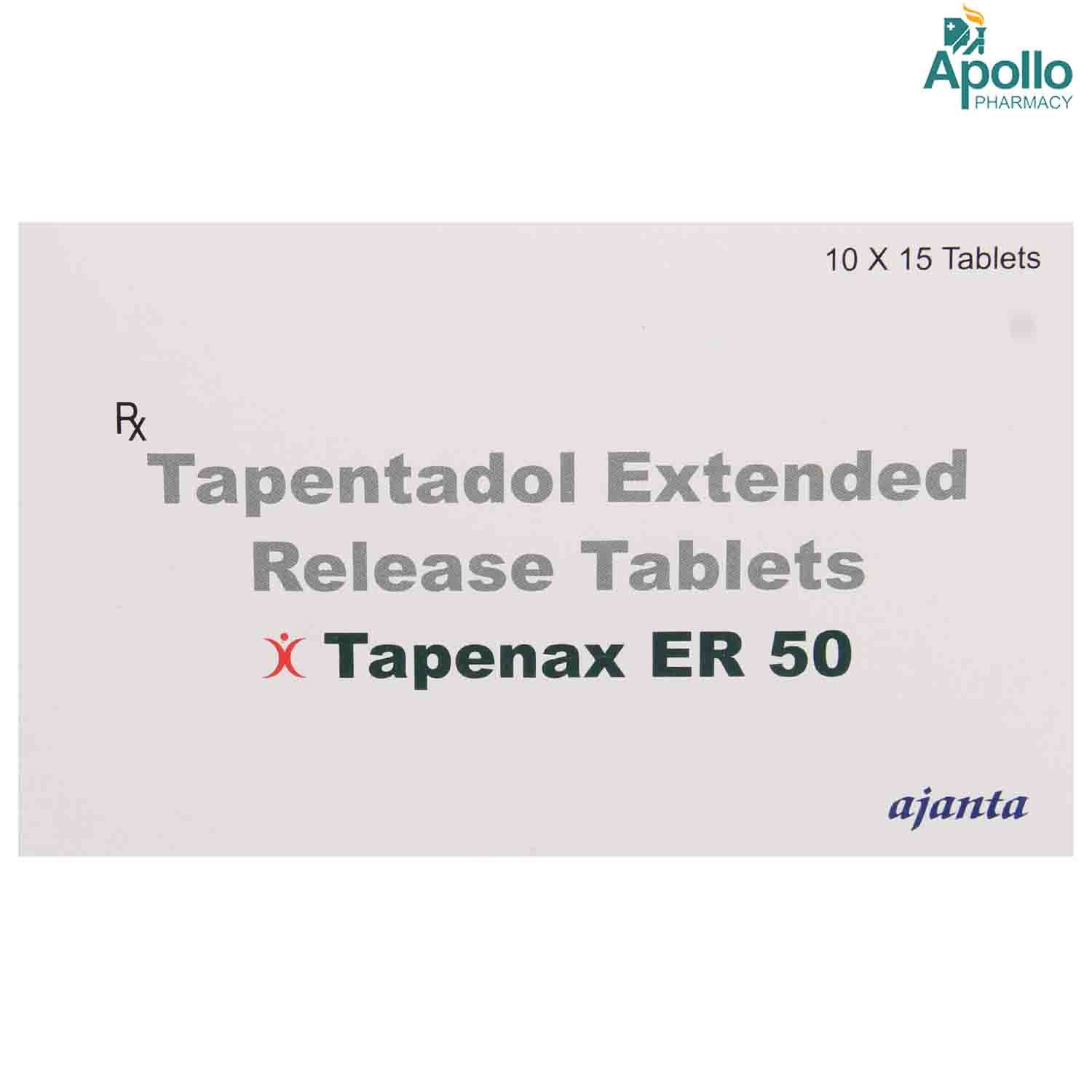 Tapenax ER 50 Tablet 15's, Pack of 15 TabletS