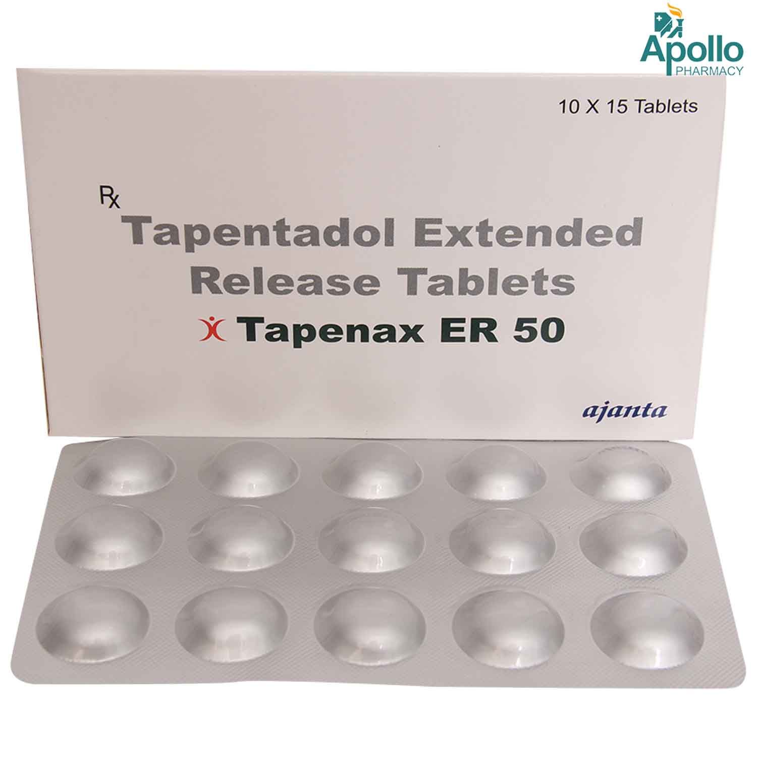 Tapenax ER 50 Tablet 15's, Pack of 15 TabletS