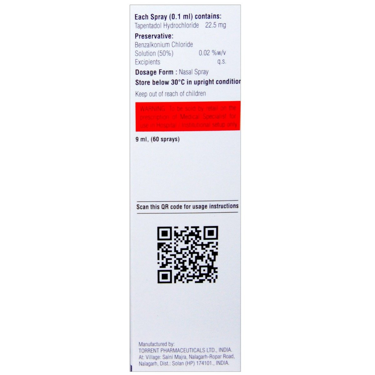 Taprise NS Nasal Spray 9 ml, Pack of 1 NASAL SPRAY Taprise NS Nasal Spray 9 ml, Pack of 1 NASAL SPRAY