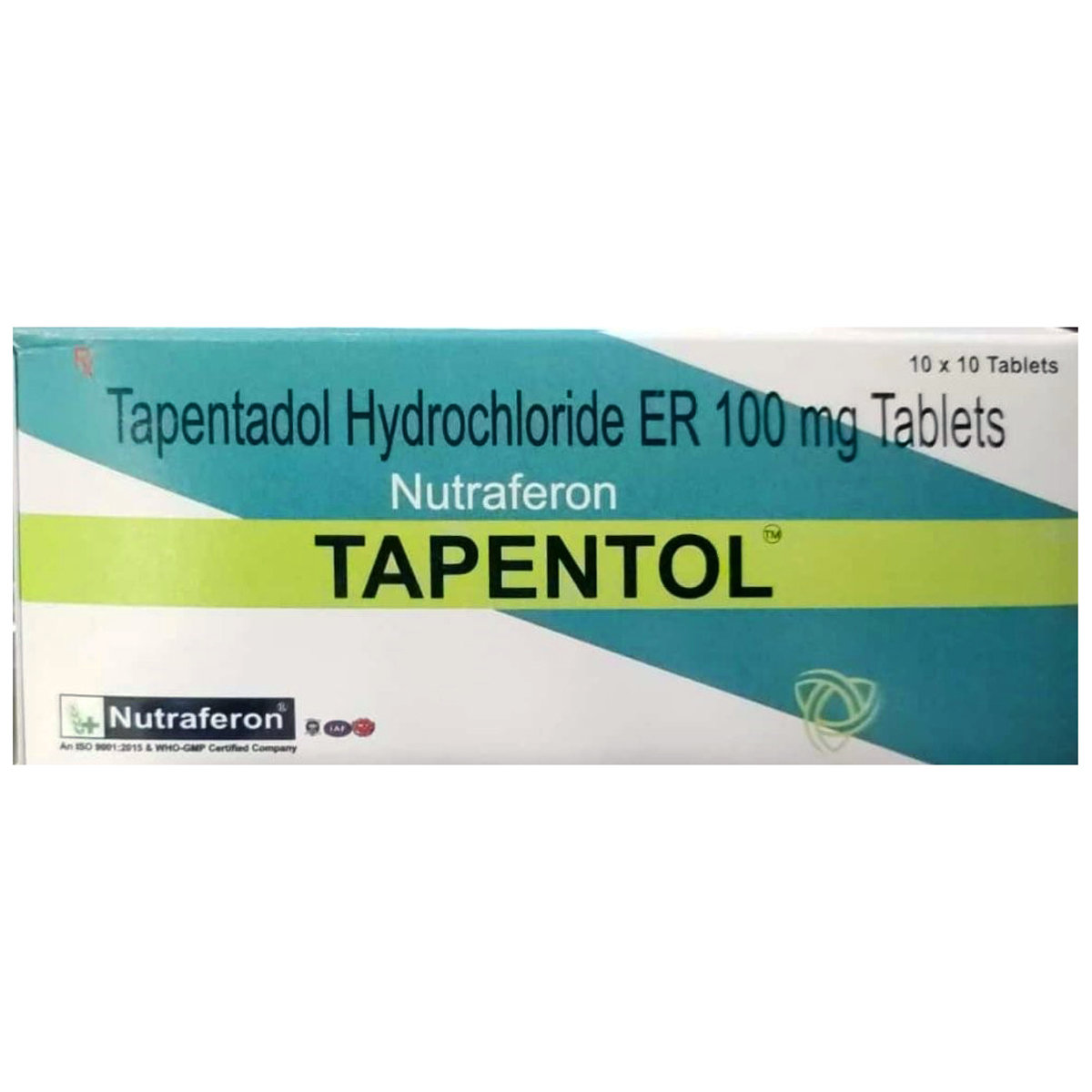 Tapentol 100 mg Tablet 10's, Pack of 10 Tapentol 100 mg Tablet 10's, Pack of 10