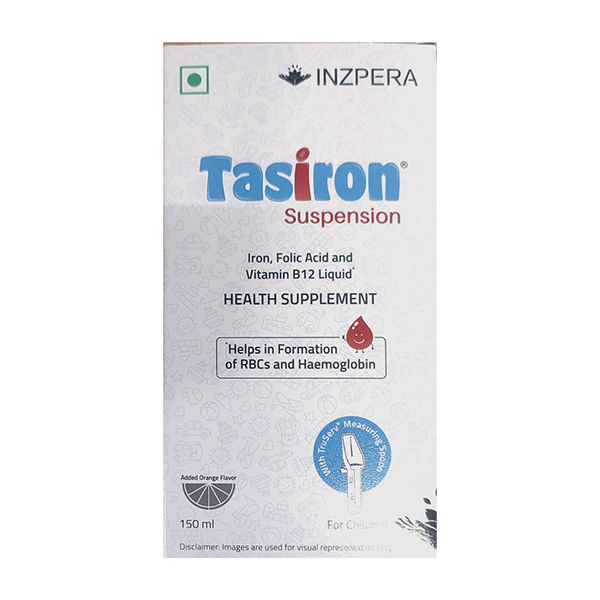 Buy Tasiron Orange Flavour Suspension For Children 150 ml Online