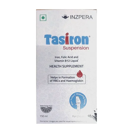 Tasiron Orange Flavour Suspension For Children 150 ml