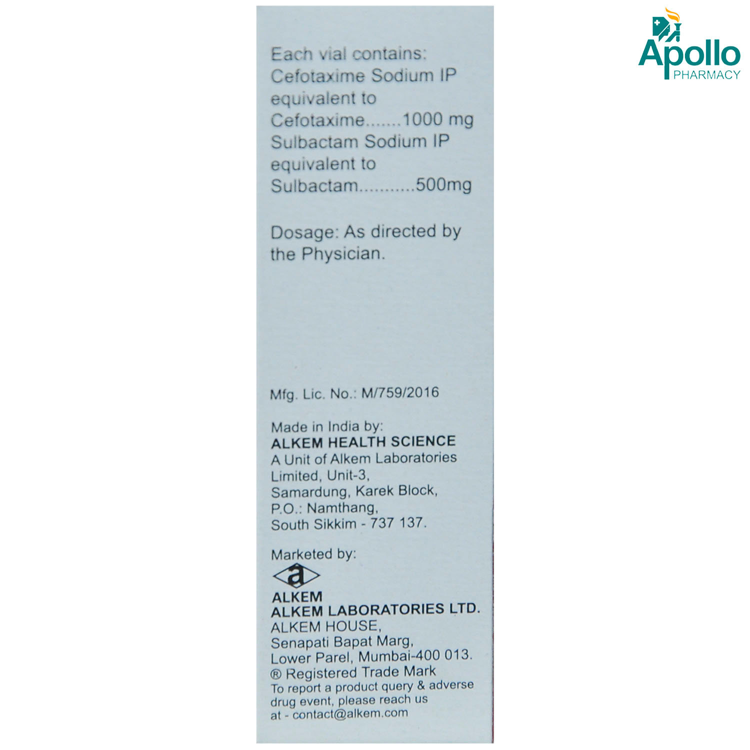 Taximax 1500 Injection 1's, Pack of 1 INJECTION Taximax 1500 Injection 1's, Pack of 1 INJECTION