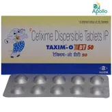 Taxim O DT 50 Tablet 10's, Pack of 10 TABLETS