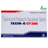 Taxim-O CV 200 Tablet 10's, Pack of 10 TABLETS