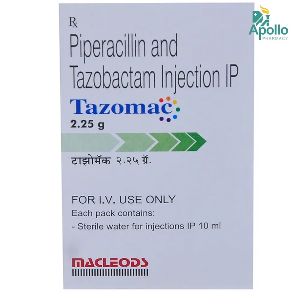 Tazomac 2.25gm Injection 1's, Pack of 1 INJECTION