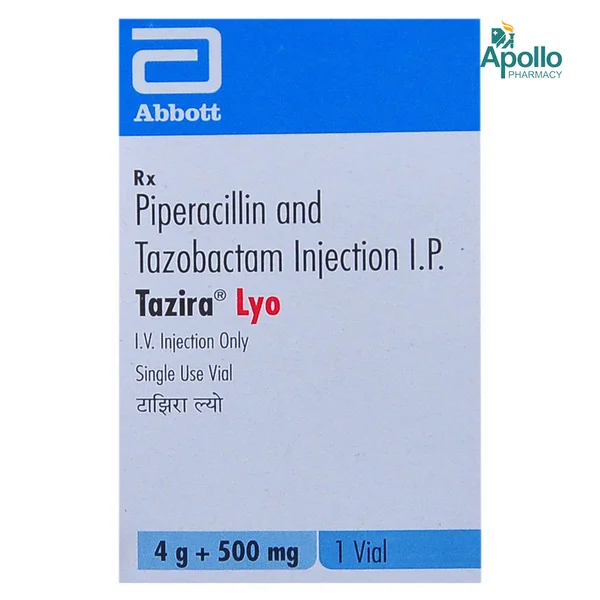 TAZIRA LYO VIAL INJECTION 4.5GM