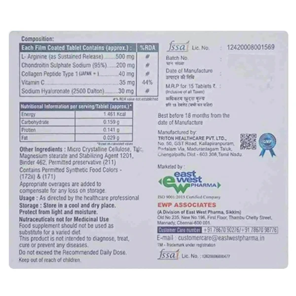 T Bone Max Tablet 15's