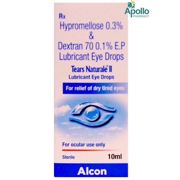 Tears Naturale II Lubricant Eye Drops 10 ml, Pack of 1 EYE DROPS