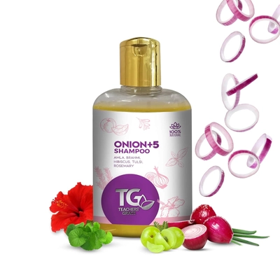 Teachers’ Grace Onion+5 Shampoo, 250 ml, Pack of 1